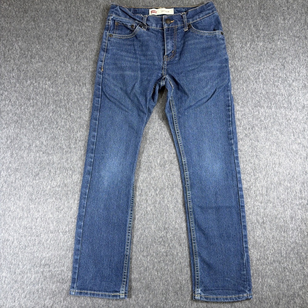 Levis 511 Jeans Boy 12 Reg‎ Performance Slim Blue Denim Dark 26x27 Adjustable